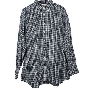 Vtg 90s Tommy Hilfiger Lion Crest Plaid Shirt  Old Money Ivy League Prep 16/34